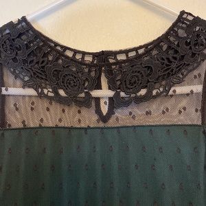 Epic Threads, girls dress size large, black over green